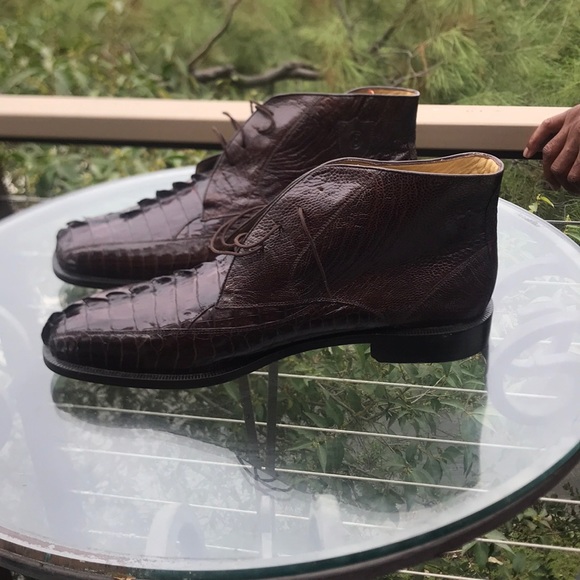 Belvedere Genuine Crocodile Ankle Boots - Picture 6 of 8